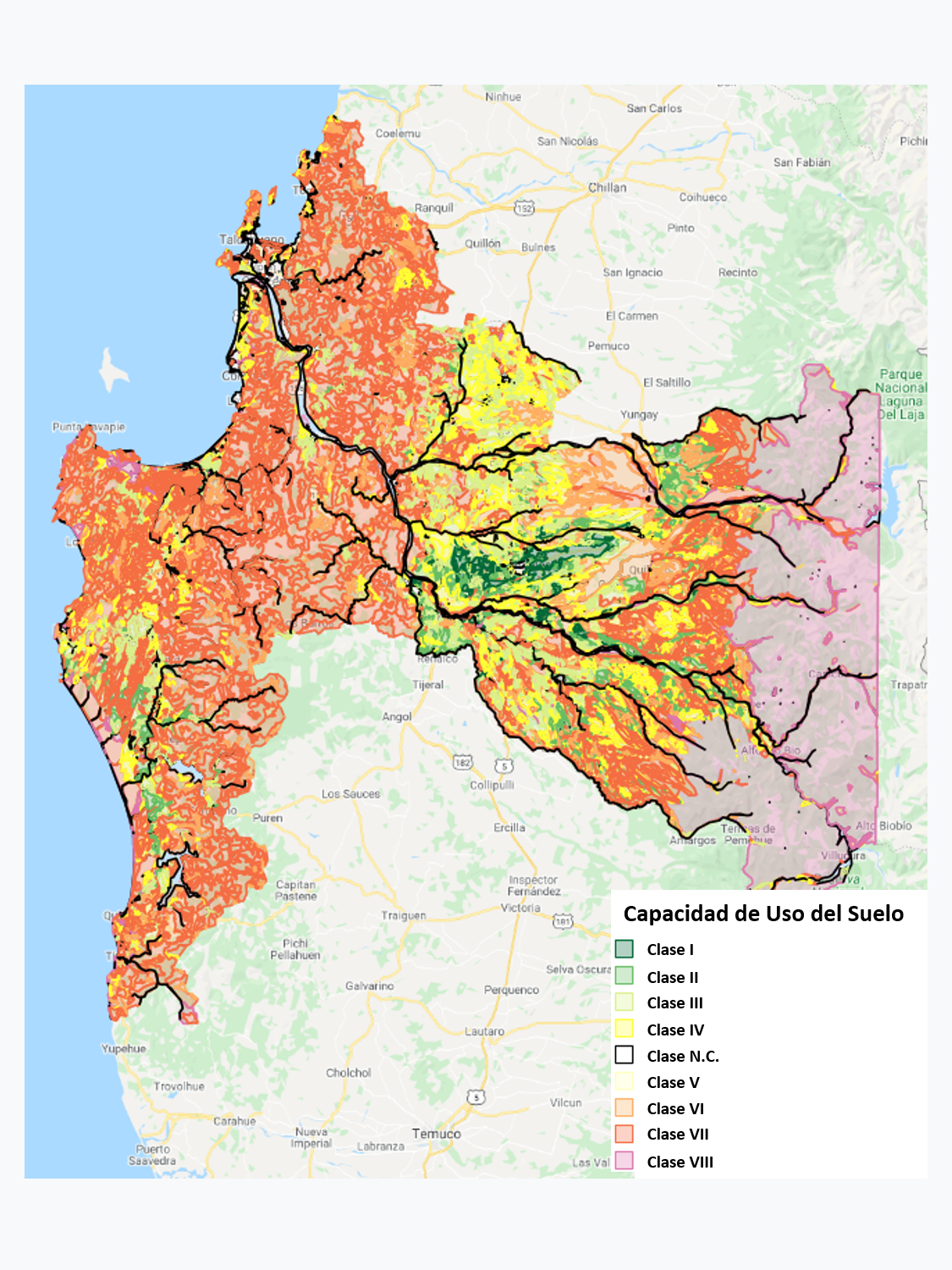 Estudio agrológico sobre ortoimágenes 1:10.000, Región del Biobio, año 2014